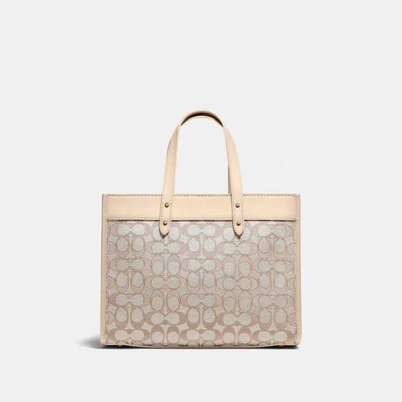 Coach Signature Jacquard Field Tote 30 Bag - Picture 2 of 4